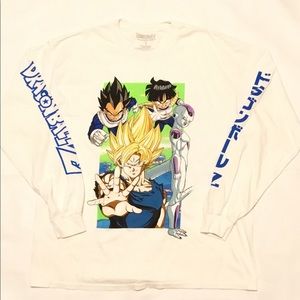 ''New'' Large White Dragon Ball Z LongSleeve